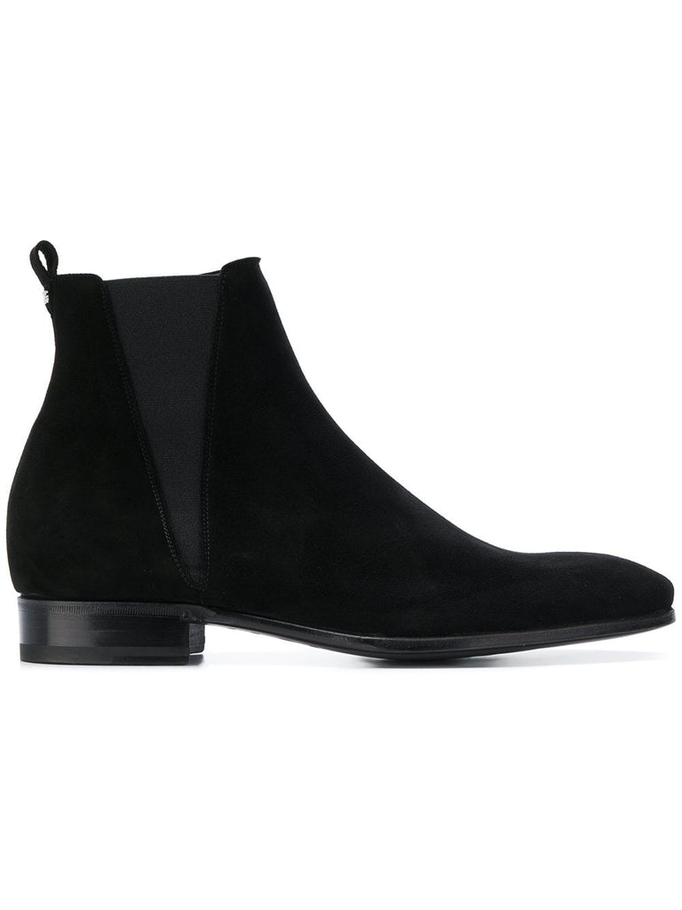 zip-up ankle boots