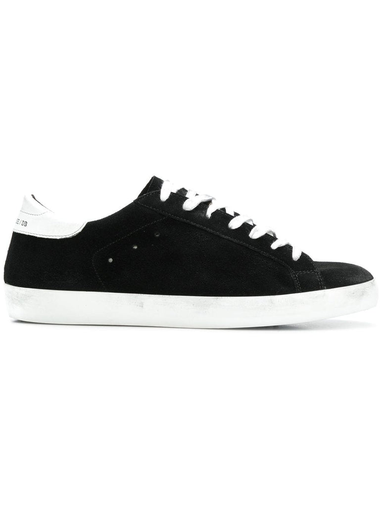 smooth lace-up sneakers