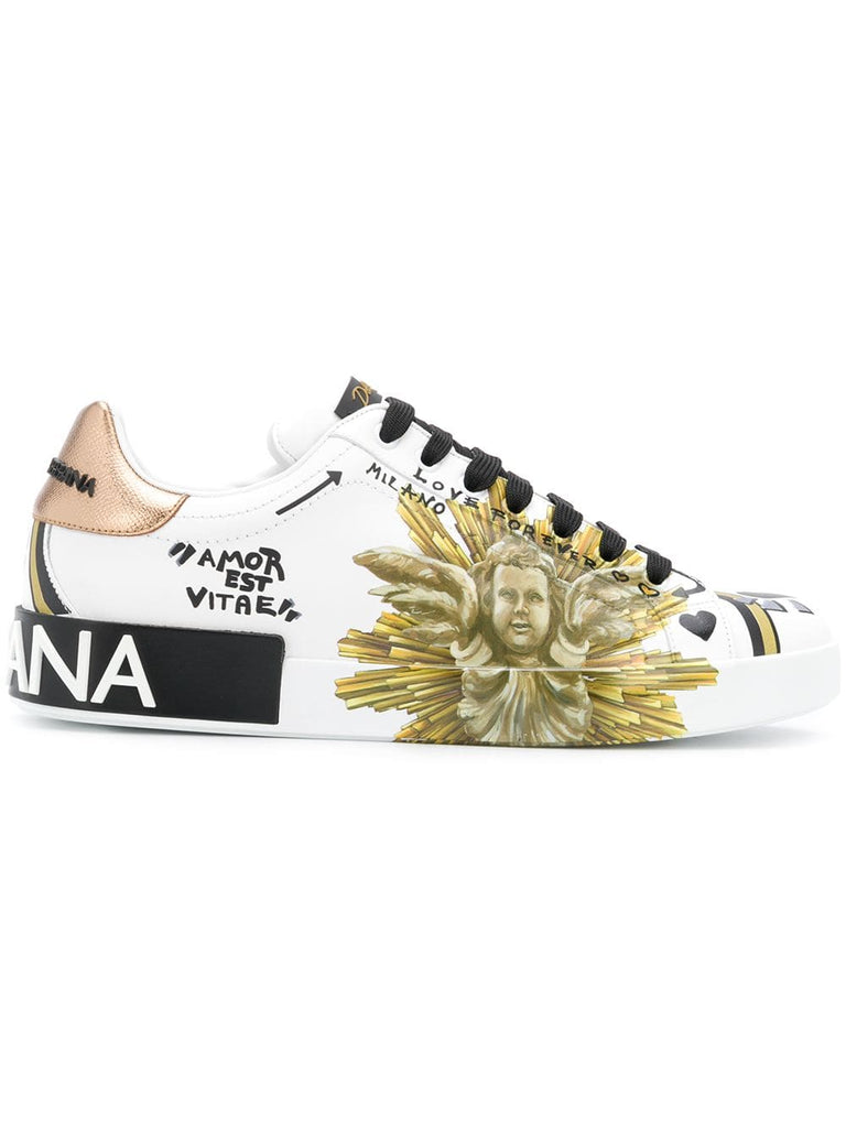 Amore est Vitae printed sneakers