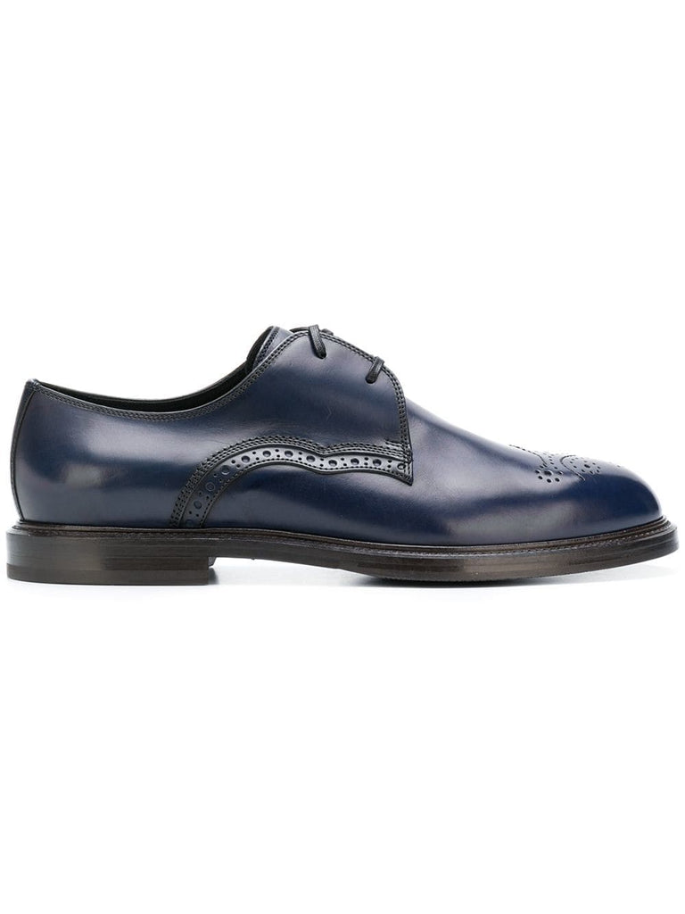 Derby round toe brogues