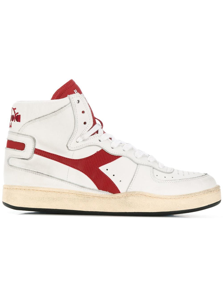 side logo high top sneakers