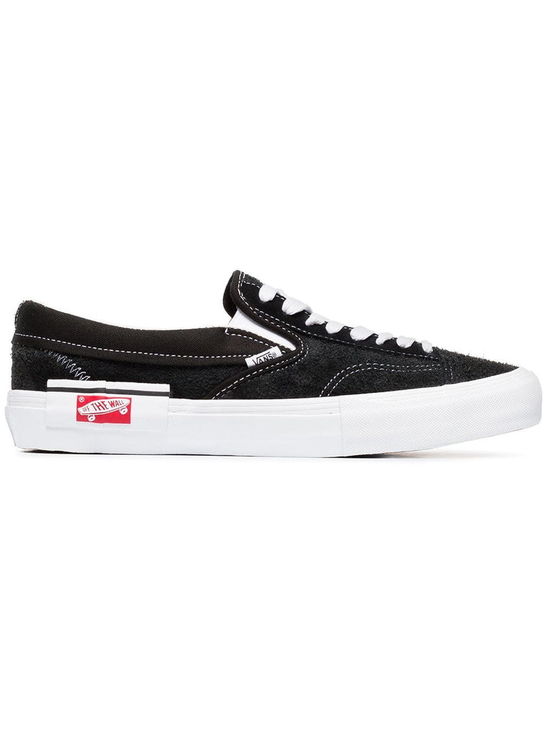 black and white Vault UA suede sneakers