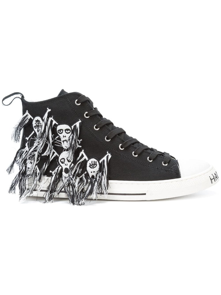 Skull hi-top sneakers