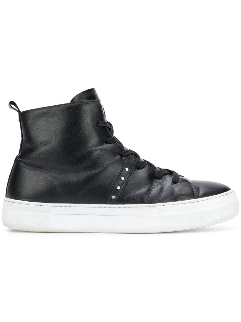 studded hi-top sneakers