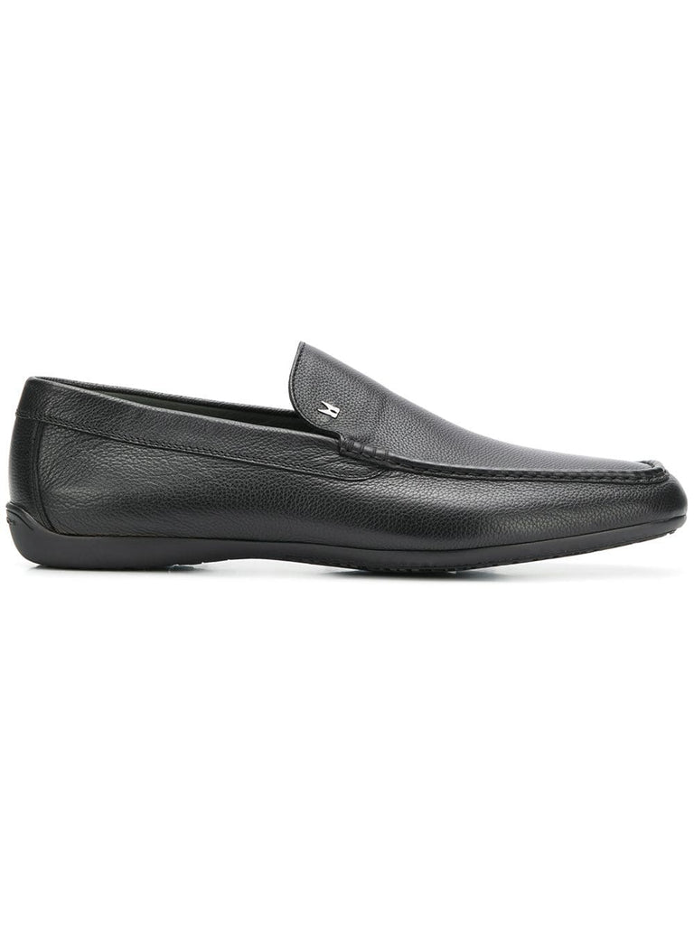 logo plaque loafers