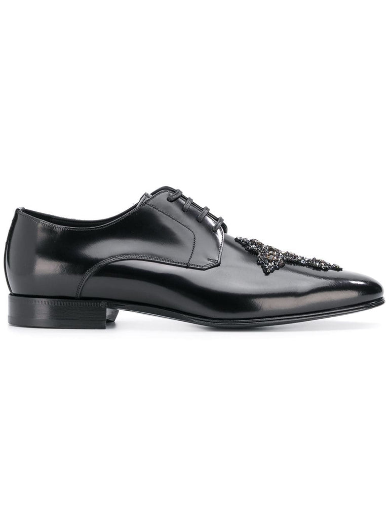 Cameron Swarovski cross derby shoes