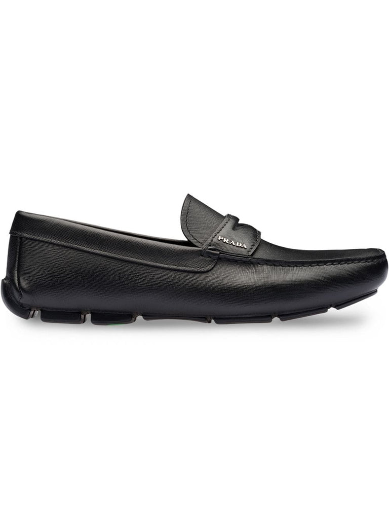 saffiano penny loafers