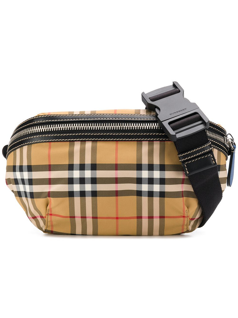 medium vintage check belt bag