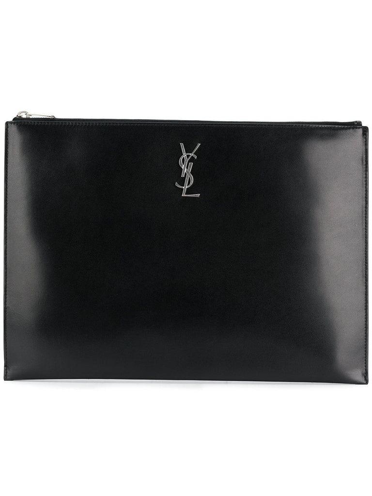 top zip logo clutch