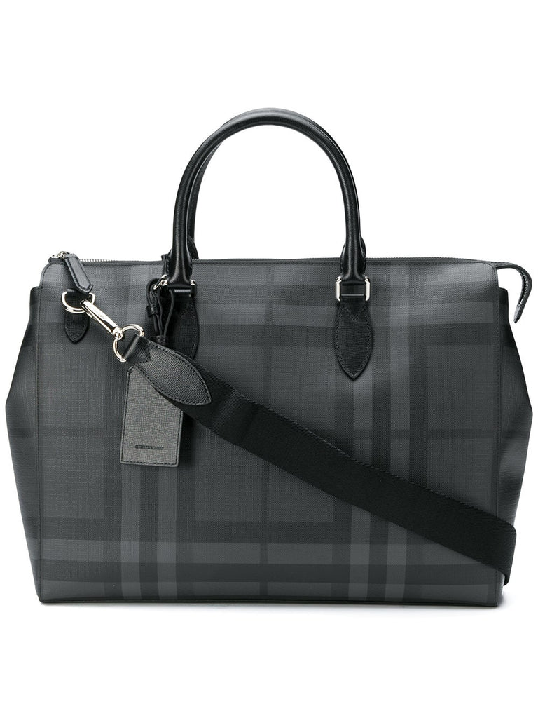 London Check briefcase