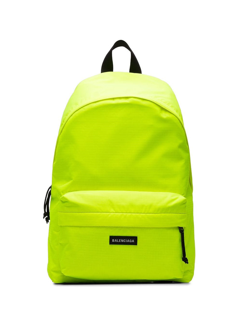 Yellow Neon Explorer Logo Backpack