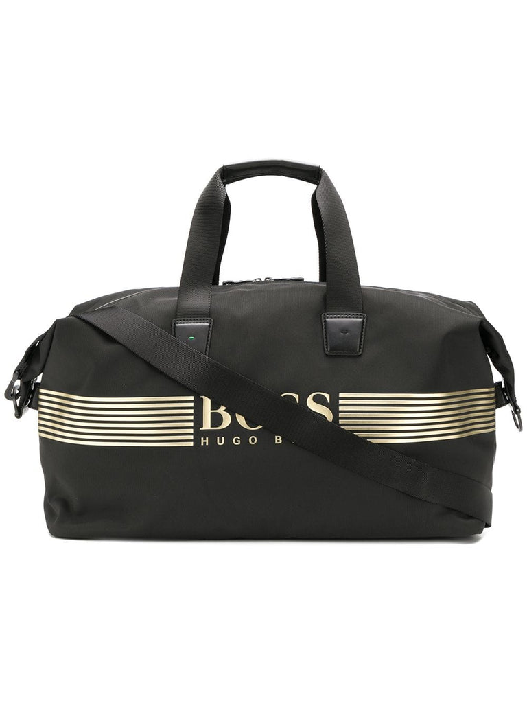 logo-appliquéd duffle bag