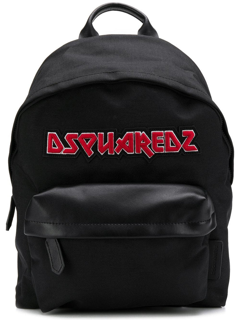 logo embroidered backpack