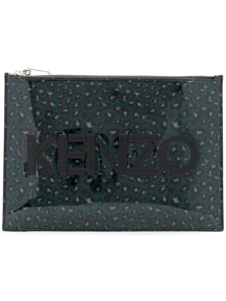 logo  leopard clutch