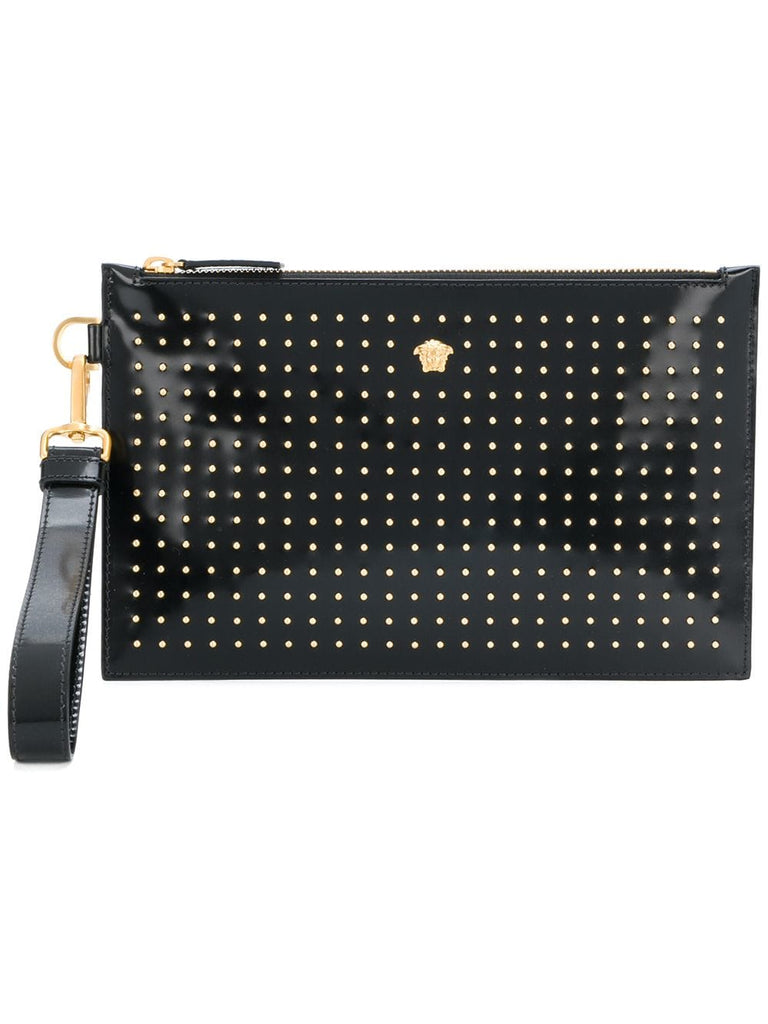 micro studded Medusa clutch