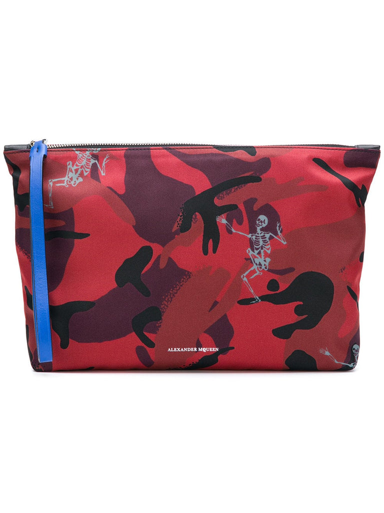 Funny Bones camouflage clutch