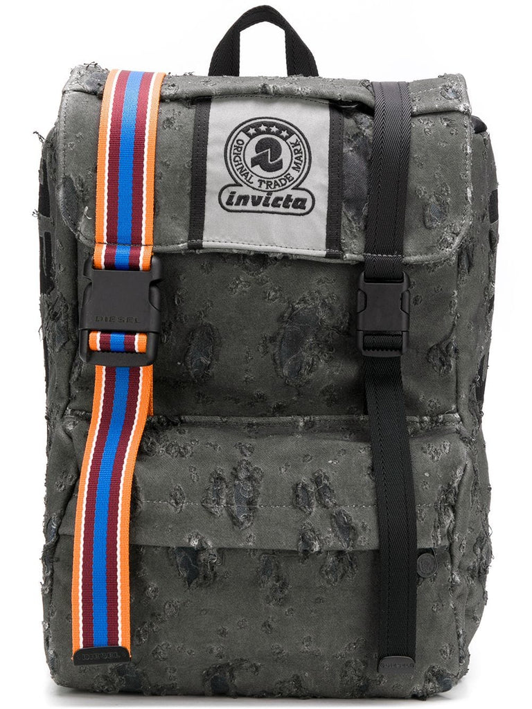 DIESEL X INVICTA destroyed backpack