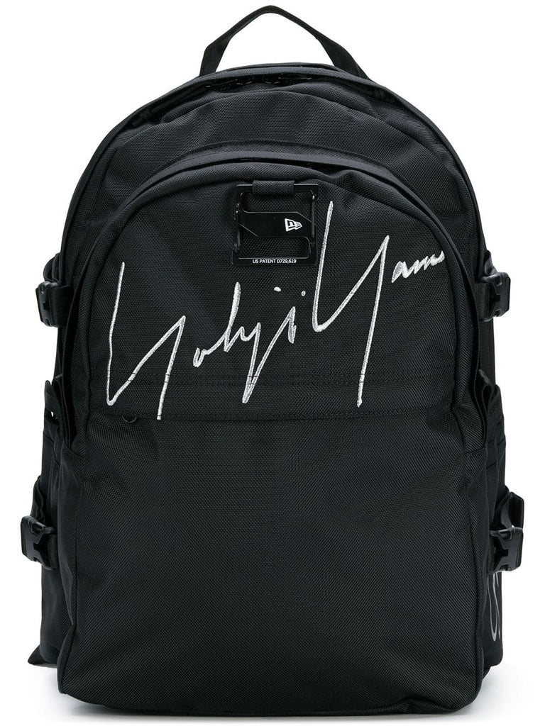 embroidered signature backpack