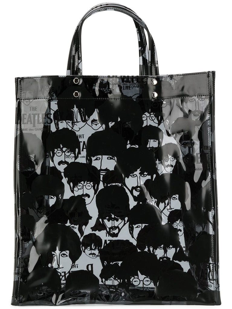 Beatles print tote bag