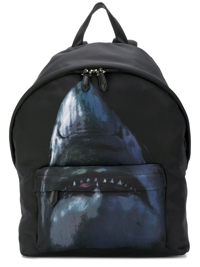 shark print backpack