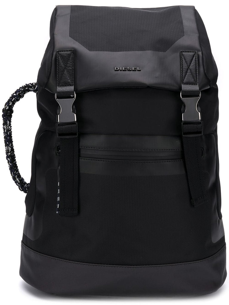 logo monochrome backpack