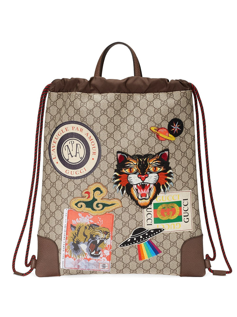 Gucci Courrier soft GG Supreme drawstring backpack