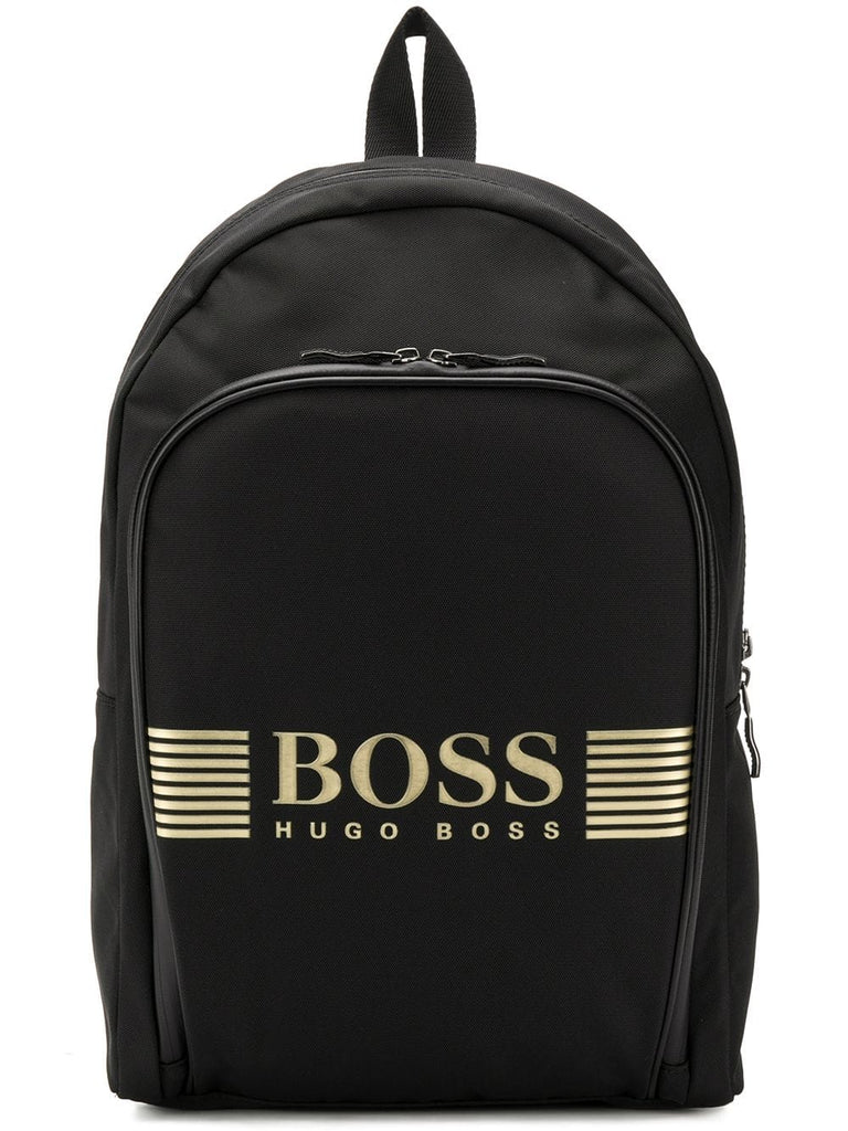 logo printed backpack