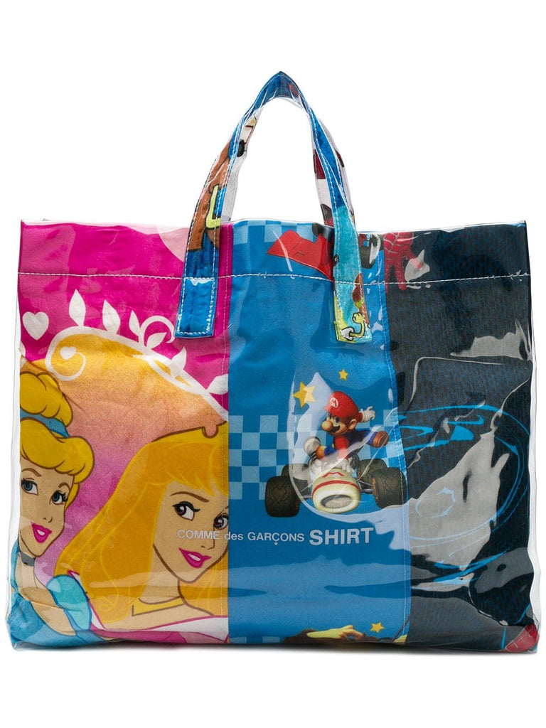 Pop-culture printed tote bag