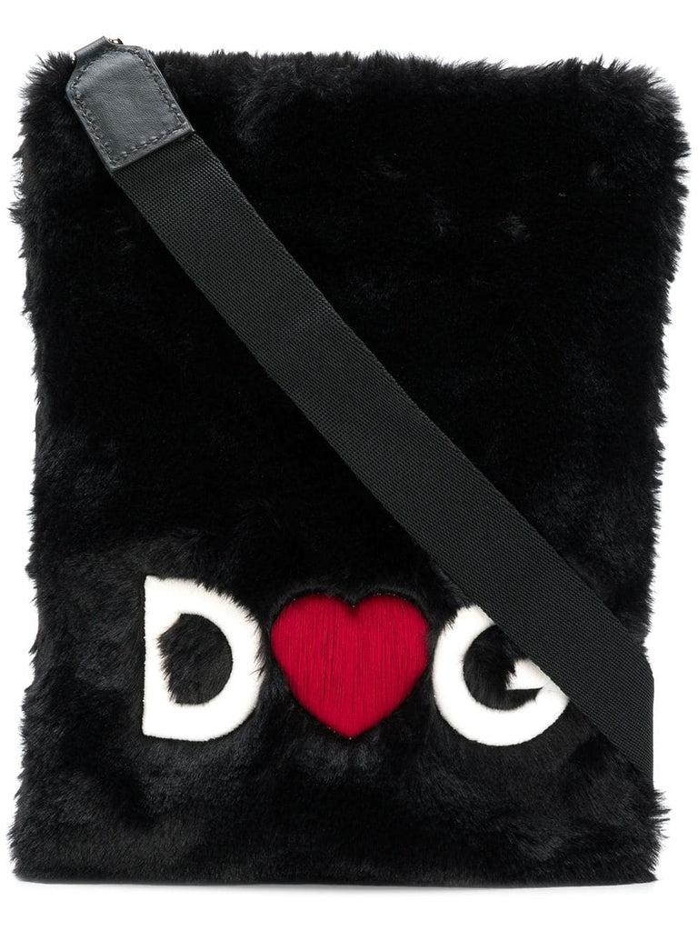 faux fur crossbody bag