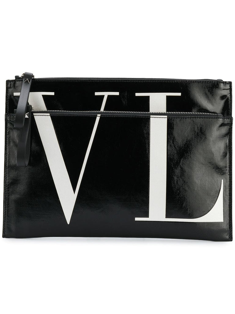 Valentino Garavani VLTN logo clutch