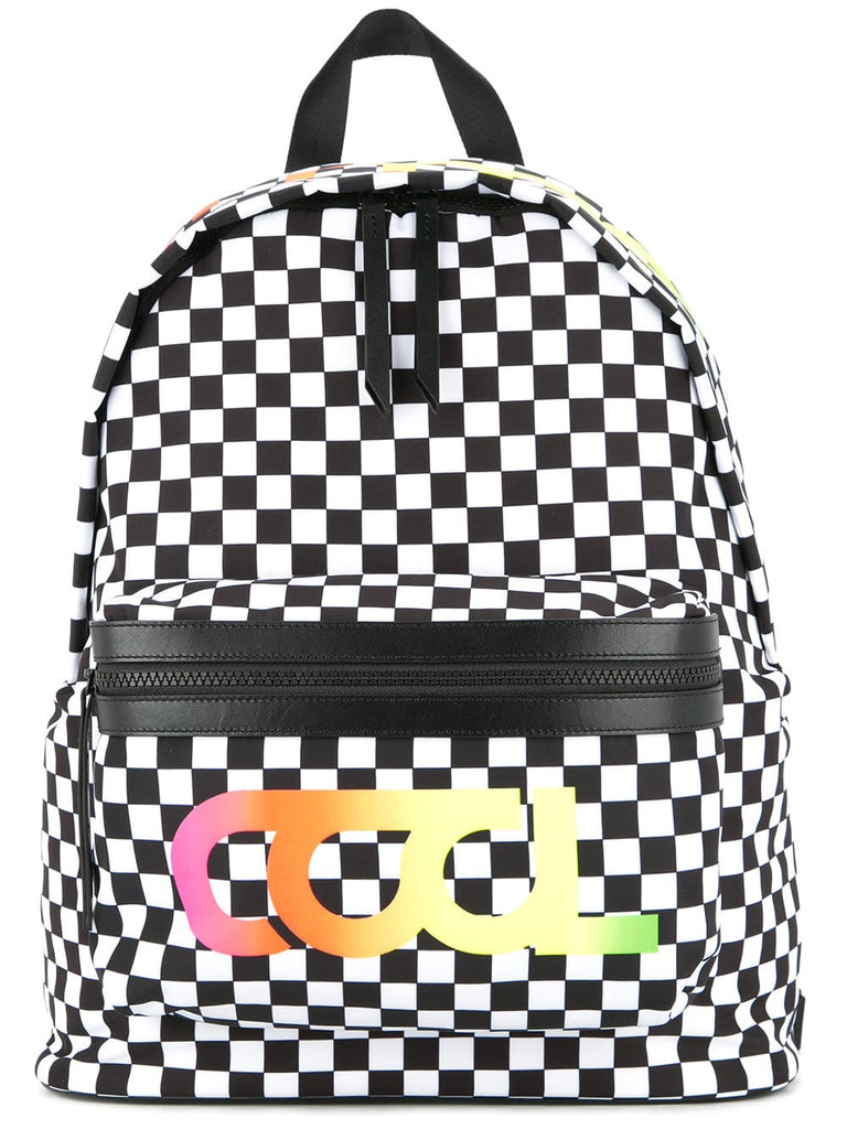 Cool Summer checkered print backpack