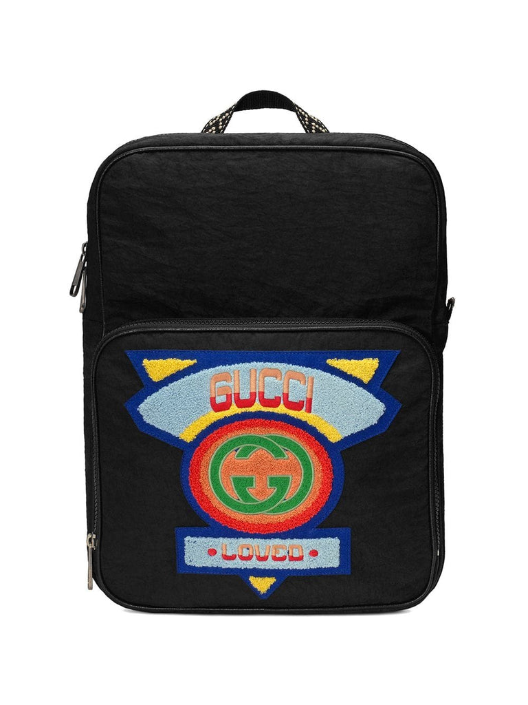 Medium backpack with Gucci '80s patch