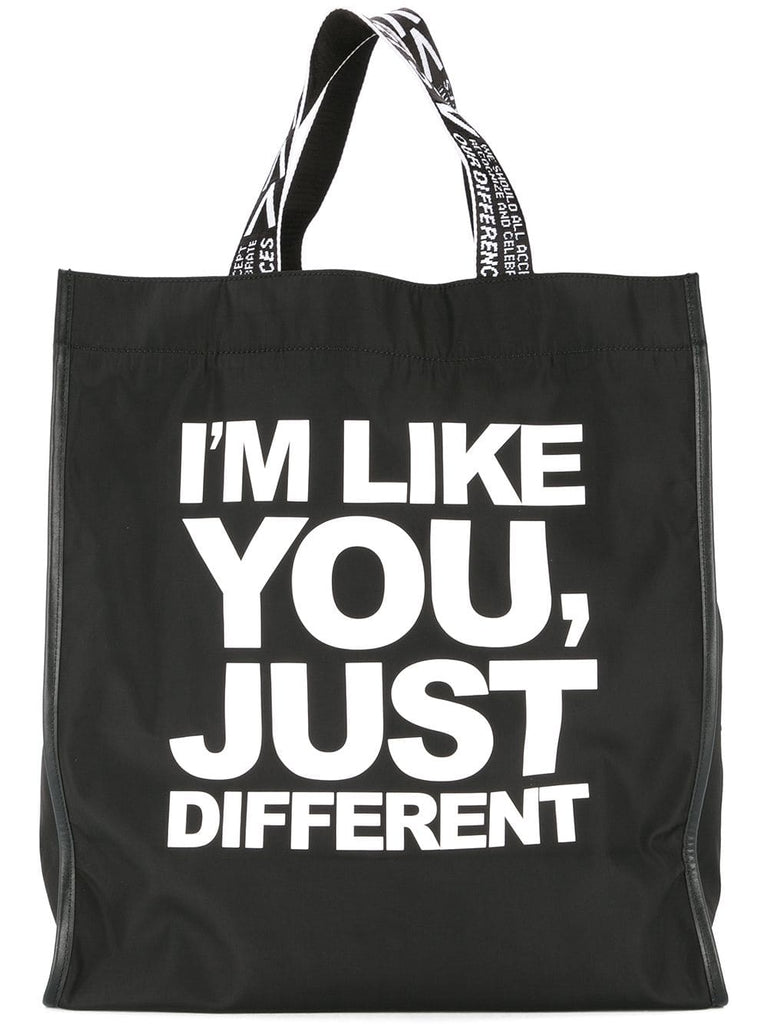 slogan shopper tote