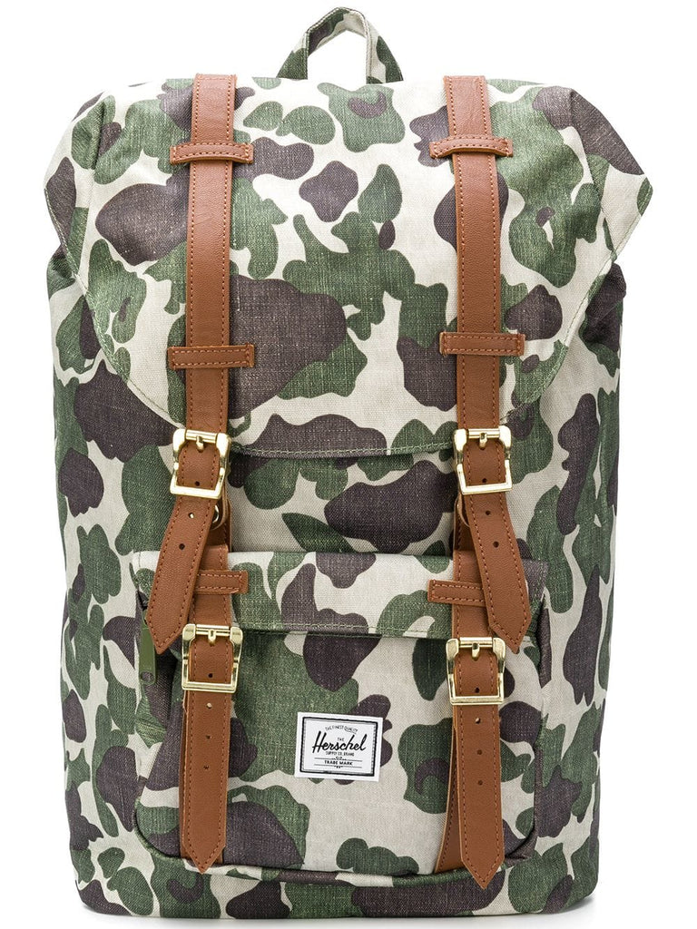 camouflage print backpack