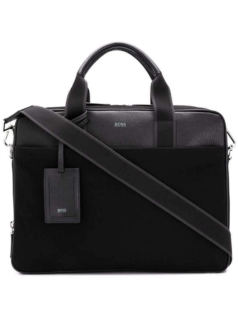 grained laptop bag