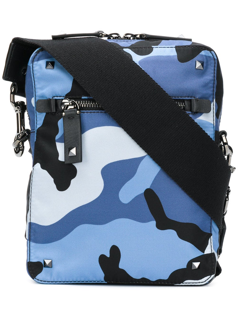 camouflage cross-body bag