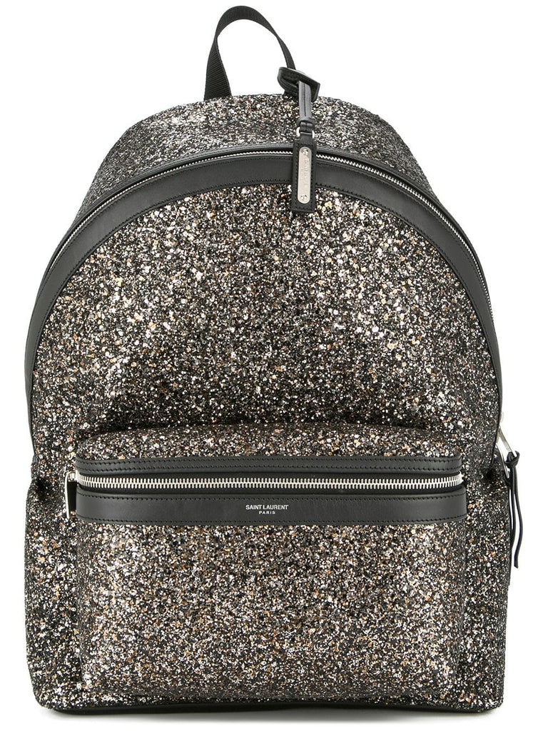 glitter embellished backpack