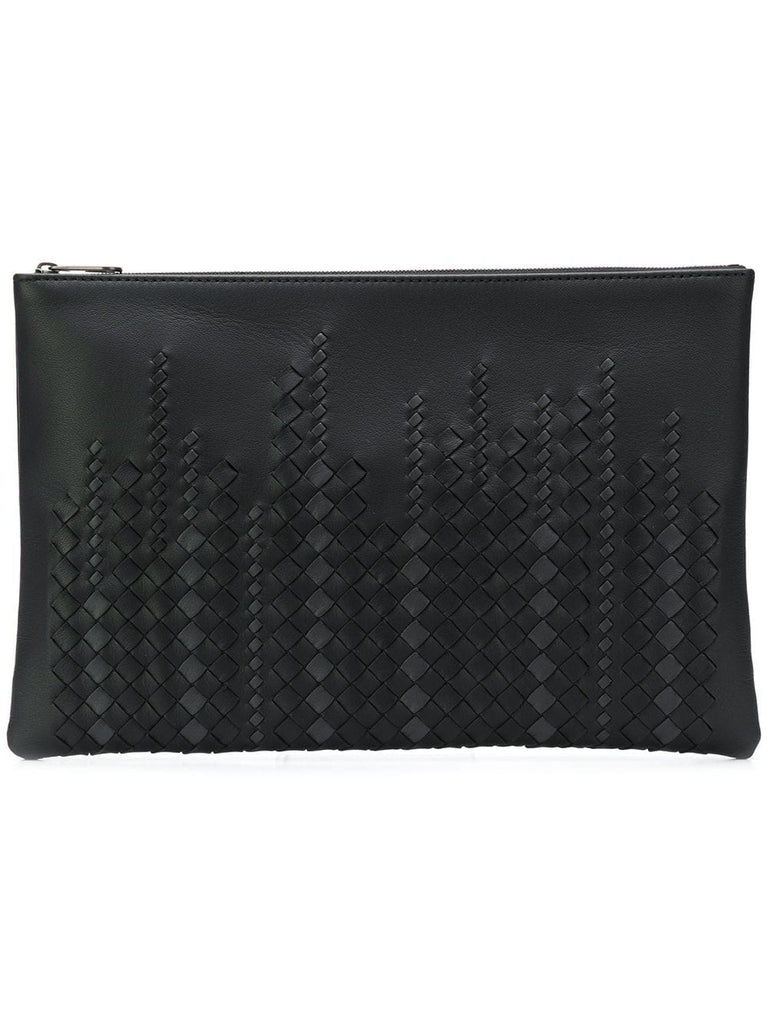 woven texture clutch bag