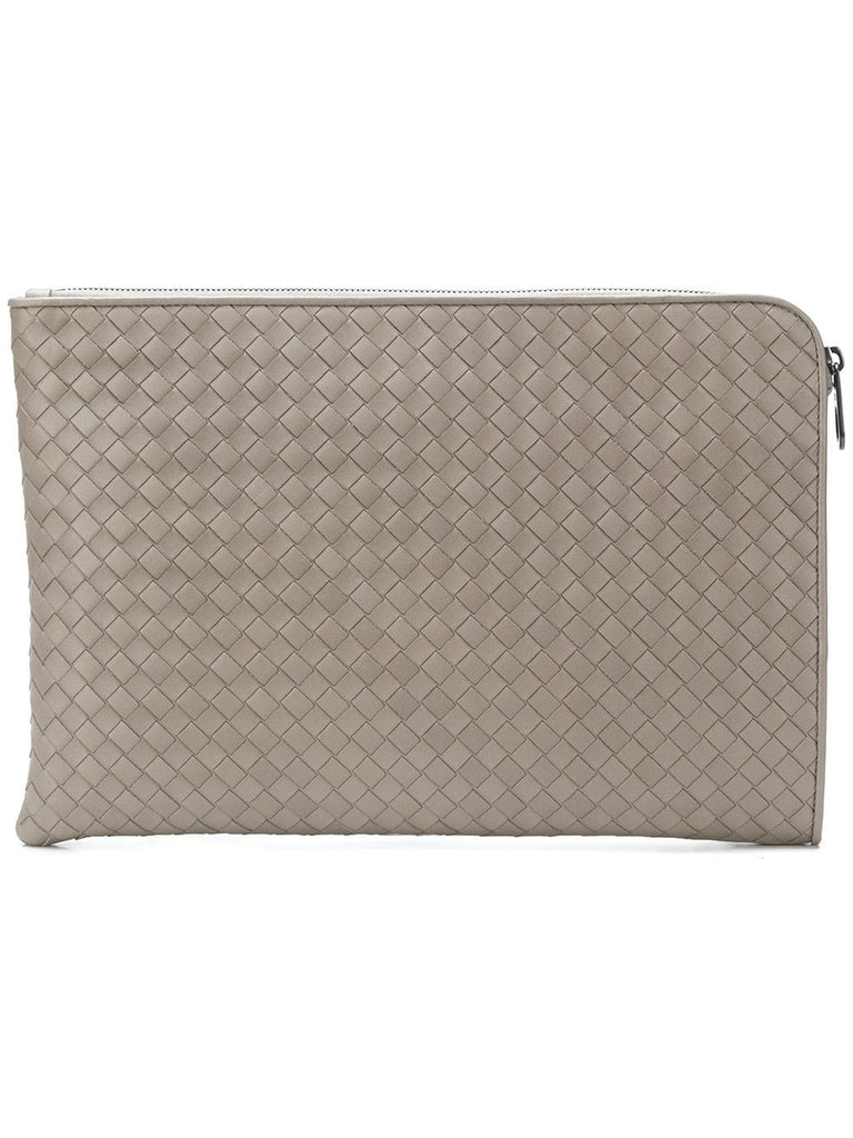 Intrecciato clutch bag