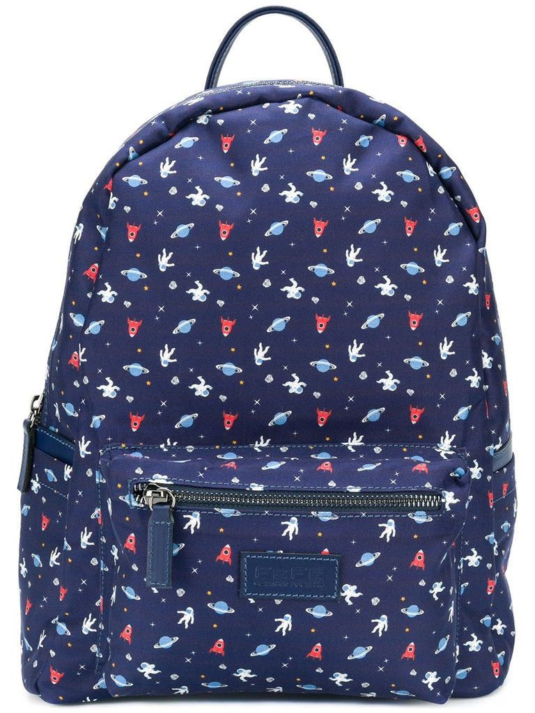 space print backpack