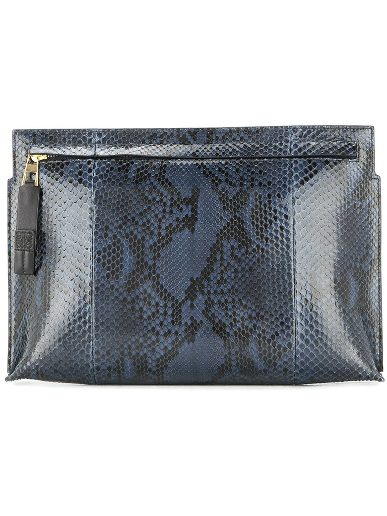 snakeskin clutch