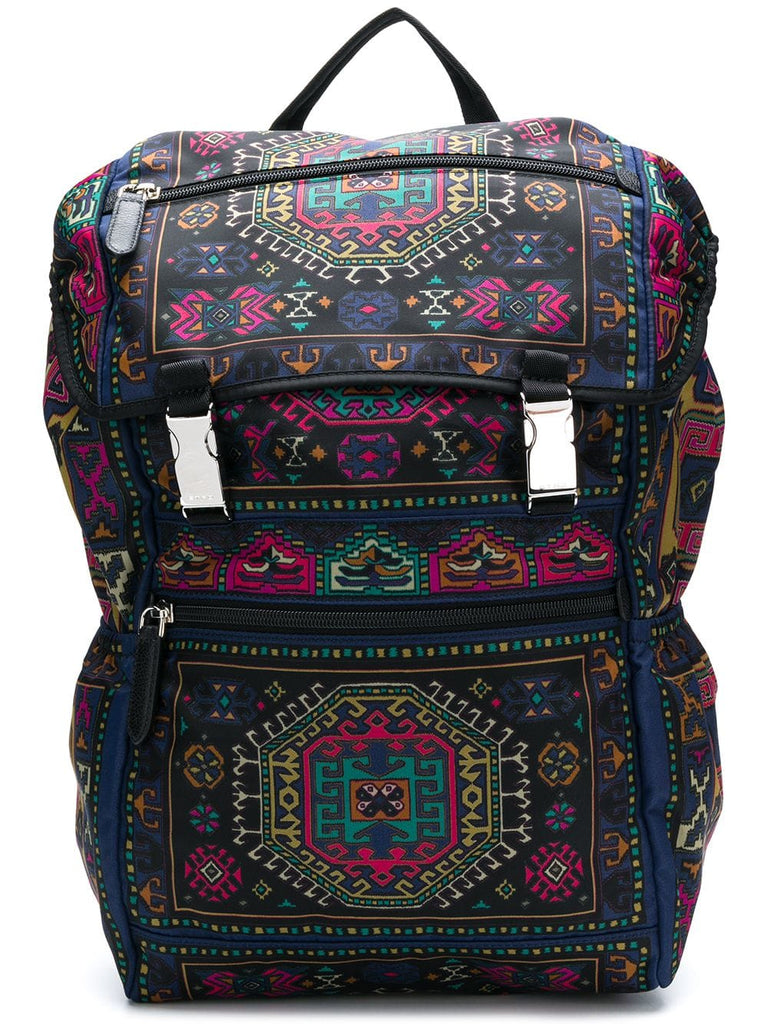 patterned backpack