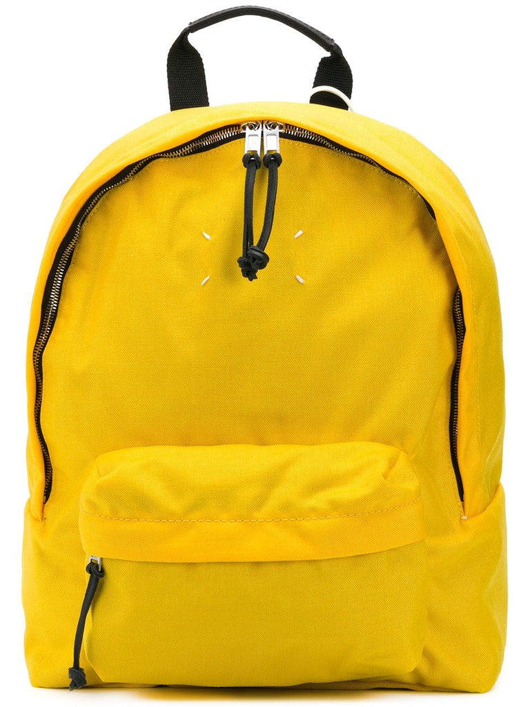 minimal zippered backpack