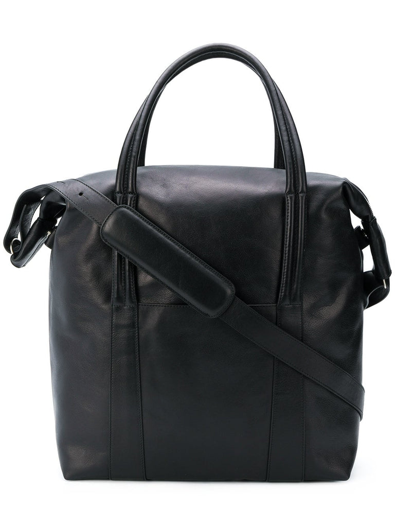 square round top handle tote