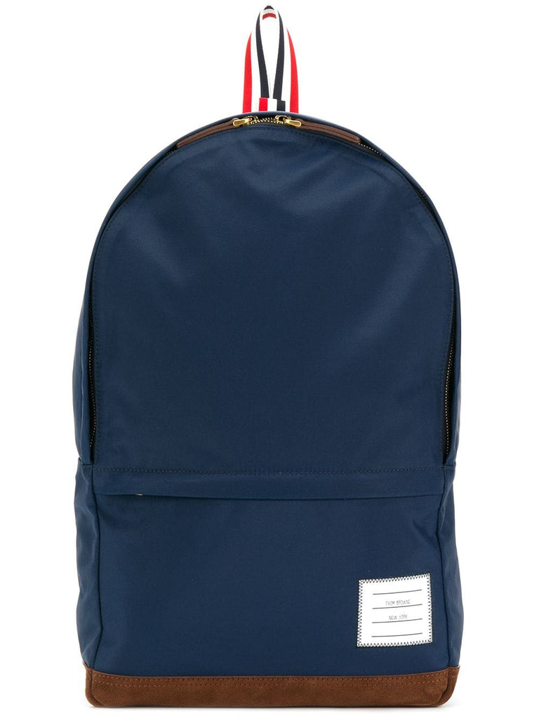 Unstructured Backpack In Nylon Tech And Suede