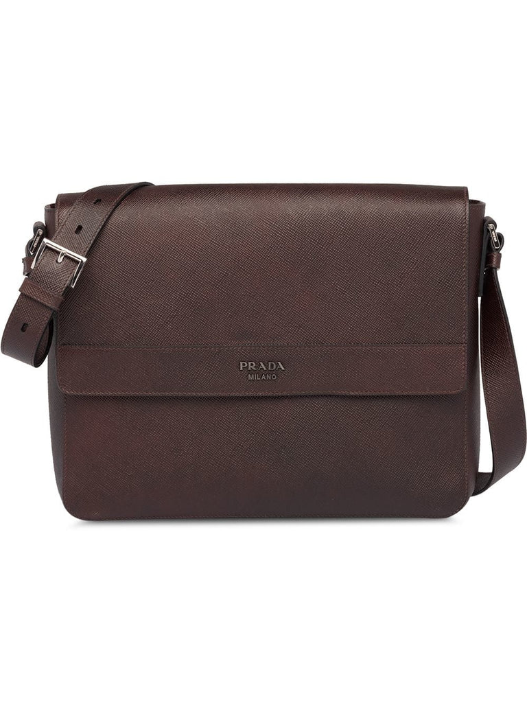 Saffiano leather shoulder bag