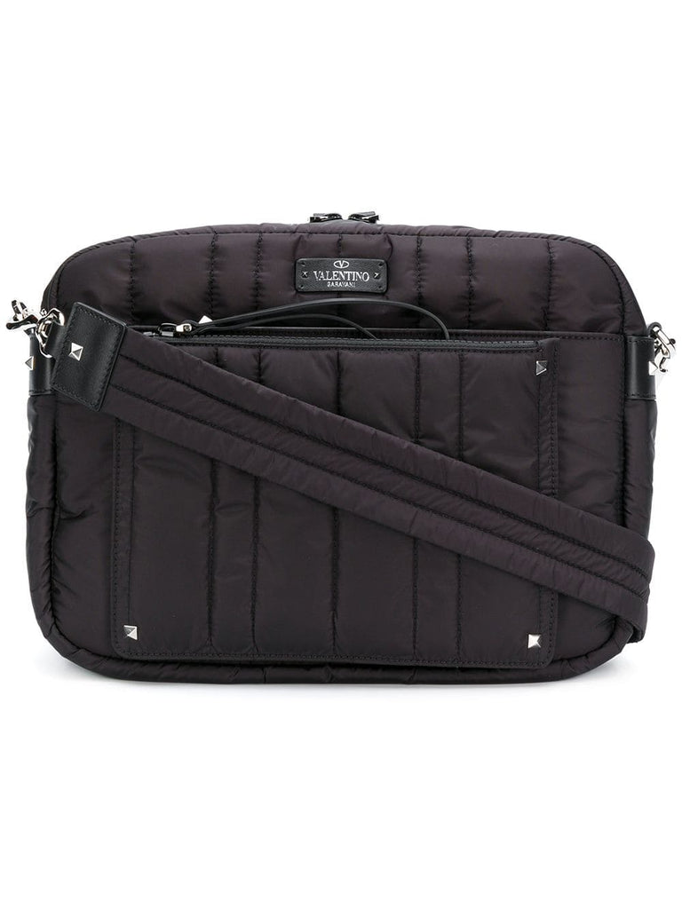 Valentino Garavani quilted messenger bag