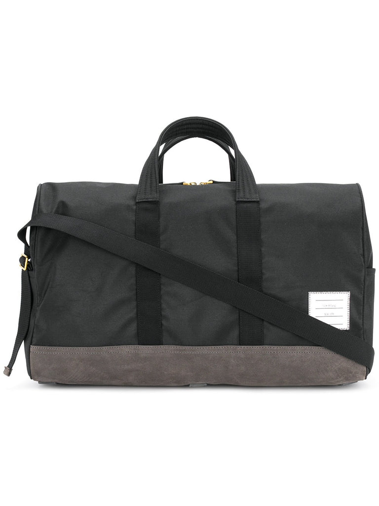 Unstructured Holdall In Nylon And Suede