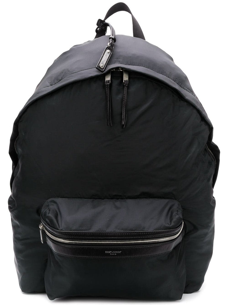 double top zip backpack