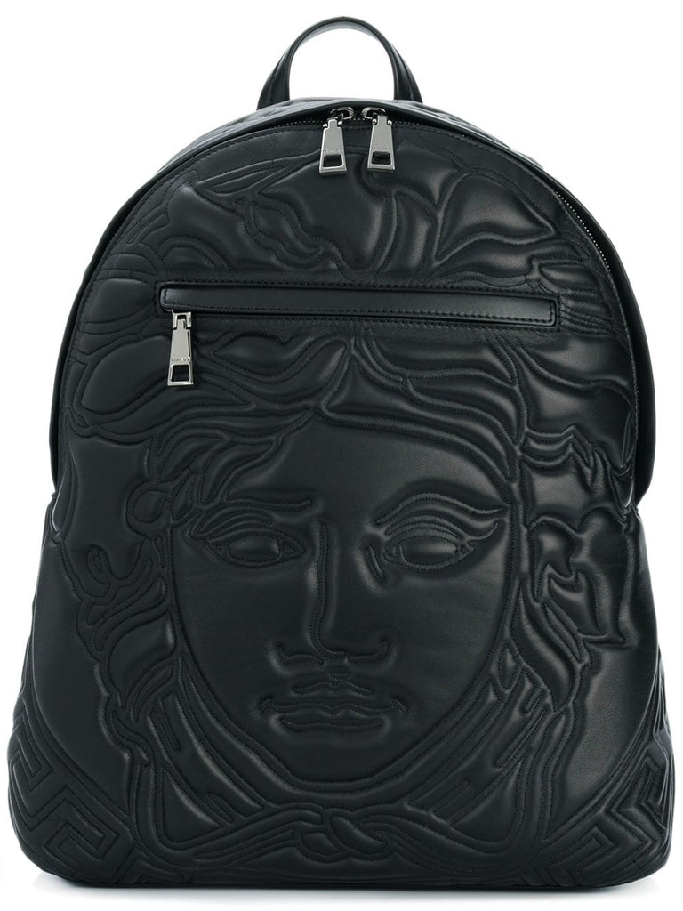 embossed Medusa logo backpack